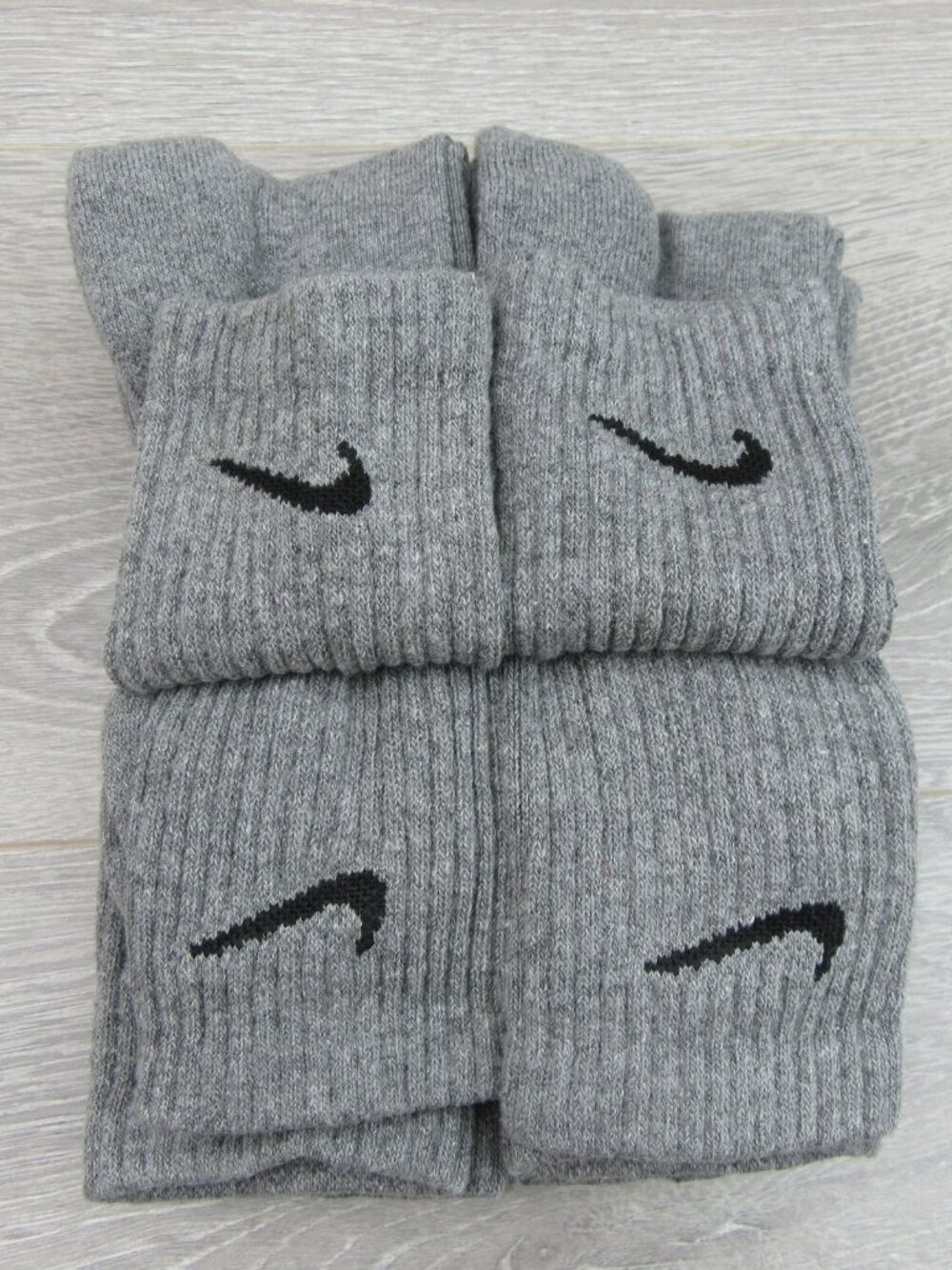 Nike Everyday Cushioned Crew Socks Men's Size 8-12 Grey 6 Pack NEW - Picture 6 of 10